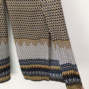 Stunning High Waisted Print Slit Pants Small